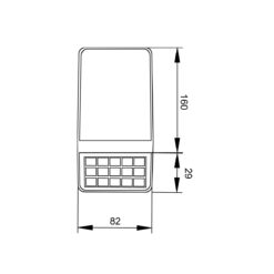 it-Lighting Annecy LED 2W 2700K | 6500K Solar Outdoor Wall Lamp Black D:160x82x29 mm (80206910S)