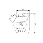 it-Lighting Meribel LED 2W 3000K  Solar Outdoor Wall Lamp Black D:130x10x50mm (80207011S)