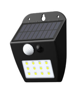 it-Lighting Meribel LED 2W 3000K  Solar Outdoor Wall Lamp Black D:130x10x50mm (80207011S)