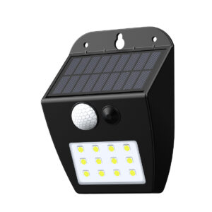it-Lighting Meribel LED 2W 3000K  Solar Outdoor Wall Lamp Black D:130x10x50mm (80207011S)