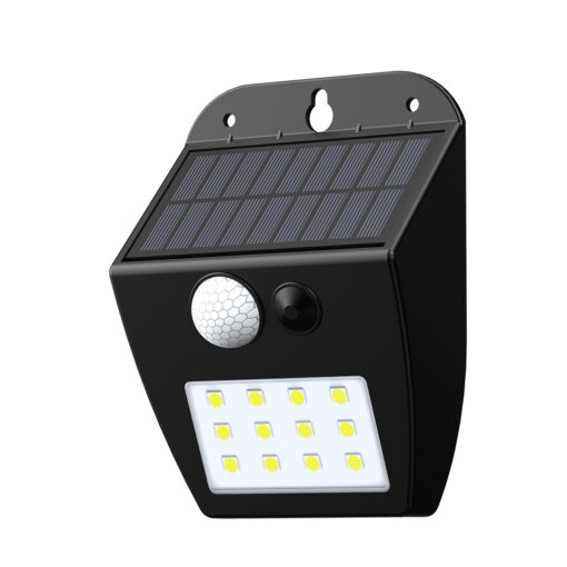 it-Lighting Meribel LED 2W 3000K  Solar Outdoor Wall Lamp Black D:130x10x50mm (80207011S)