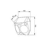it-Lighting Tortoise LED 6W 3000K Solar Outdoor Wall Lamp Black D:160x160x60mm (80207211S)