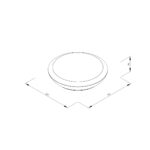 it-Lighting Champlain 1xE27 Outdoor Ceiling Light Grey D:90x285x285mm (80300834)