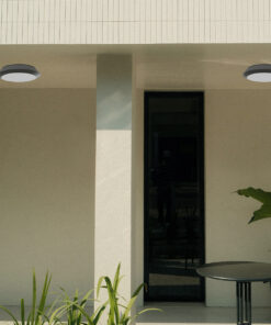 it-Lighting Champlain 1xE27 Outdoor Ceiling Light Anthracite D:90x285x285mm (80300844)