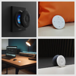 MiBoxer K2 Mini Περιστροφικό Τηλεχειριστήριο RF Επίτοιχο 1 Ζώνης για Μονόχρωμες + CCT Ταινίες ACA – A-K2-B