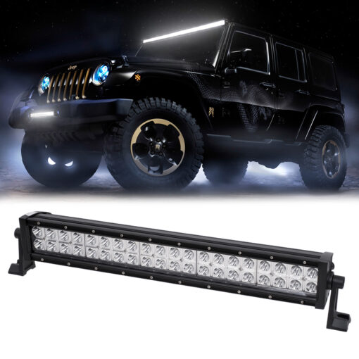 GloboStar® 85462 PRO Series Μπάρα Ίσια – Straight για Αυτοκίνητα & Φορτηγά LED CREE XBD 120W 12000lm DC 10-30V Αδιάβροχη IP65 Ψυχρό Λευκό 6000K