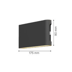it-Lighting Niskey – LED 10W 3CCT Up and Down Wall Light in White Color (80204120)