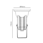 ΣΠΟΤ ΚΗΠΟΥ GU10 ΣΚΟΥΡΙΑ IP45 ACA – BT9014R