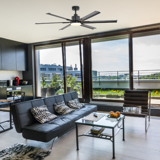 ΑΝΕΜΙΣΤΗΡΑΣ ΟΡΟΦΗΣ DIMMABLE DC45W Φ165 6 ΜΑΥΡΑ ΠΤΕΡΥΓΙΑ ΑΛΟΥΜΙΝΙΟΥ ΜΕ ΤΗΛΕΧΕΙΡΙΣΤΗΡΙΟ ΑΝΑΡΤ 15&25ΕΚ ACA – FANKMBL10G