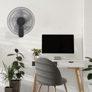 ΑΝΕΜΙΣΤΗΡΑΣ ΕΠΙΤΟΙΧΟΣ, ΜΑΥΡΟΣ , 5 ΔΙΑΦΑΝΑ ΠΤΕΡΥΓΙΑ, ΤΗΛΕΧΕΙΡΙΣΤΗΡΙΟ, ΧΡΟΝΟΔΙΑΚΟΠΤΗΣ, Φ45, AC 50W ACA – FANWFPB20R