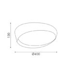 Φ/Σ ΟΡΟΦΗΣ LED 32W 2500LM CCT IP20 ΛΕΥΚΟ ΜΕΤΑΛΛΙΚΟ + ΑΚΡΥΛΙΚΟ FEEDO ACA – HM219LEDPCCT