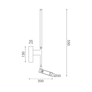 ΕΠΙΤΟΙΧΟ Φ/Σ  LED 5W + COB 3W 700LM 3000K IP20 ΛΕΥΚΟ ΑΛΟΥΜΙΝΙΟ + ΑΚΡΥΛΙΚΟ ACA – HM616LEDWWH