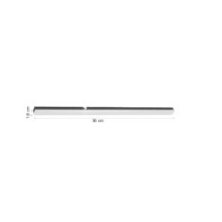 Inlight Γραμμικό φωτιστικό LED 6W 3000K για μαγνητική Mini ράγα σε μαύρη απόχρωση D:30cmx1,6cm (TMM0041-Black)