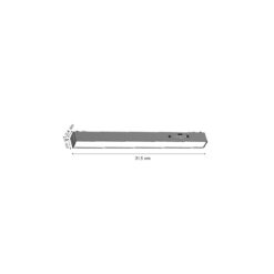Inlight Γραμμικό φωτιστικό LED 10W 3CCT για Ultra Thin ράγα σε λευκή απόχρωση D:31,5X2,6X2,4cm (TMU0050-White)
