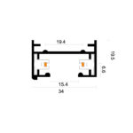 InLight Μονοφασική Ράγα 2m σε άσπρη απόχρωση (TR1-0012-White)