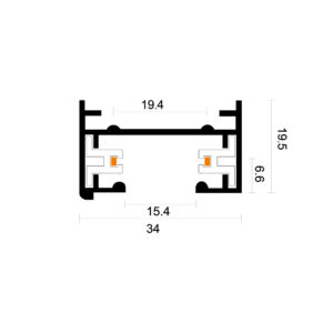 InLight Μονοφασική Ράγα 2m σε άσπρη απόχρωση (TR1-0012-White)