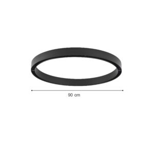 Inlight Curved Μαγνητική ράγα μαύρη 90cm (TRC001)