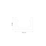 Inlight Mini μαγνητική ράγα σε μαύρη απόχρωση D:2m (TRM0010-Black)