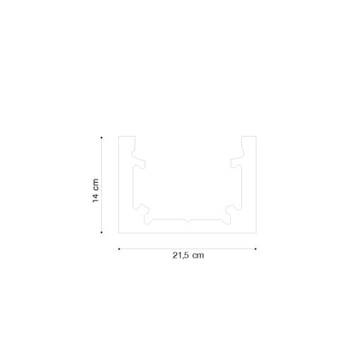 Inlight Mini μαγνητική ράγα σε μαύρη απόχρωση D:2m (TRM0010-Black)