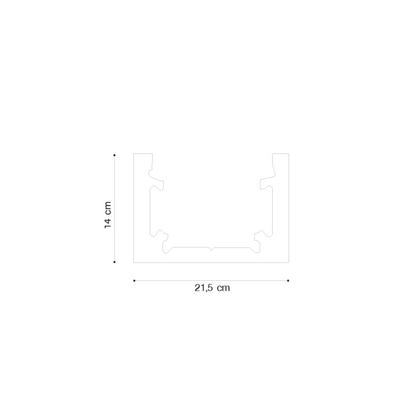 Inlight Mini μαγνητική ράγα σε μαύρη απόχρωση D:2m (TRM0010-Black)