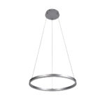 Inlight Κρεμαστό φωτιστικό LED 36W 3CCT (by switch on base) D:80cm (6095-AB-Silver)