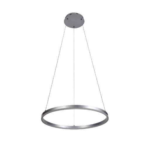 Inlight Κρεμαστό φωτιστικό LED 36W 3CCT (by switch on base) D:80cm (6095-AB-Silver)