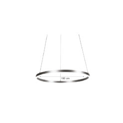 Inlight Κρεμαστό φωτιστικό LED 45W 3CCT (by switch on base) D:100cm (6095-AA-Golden)