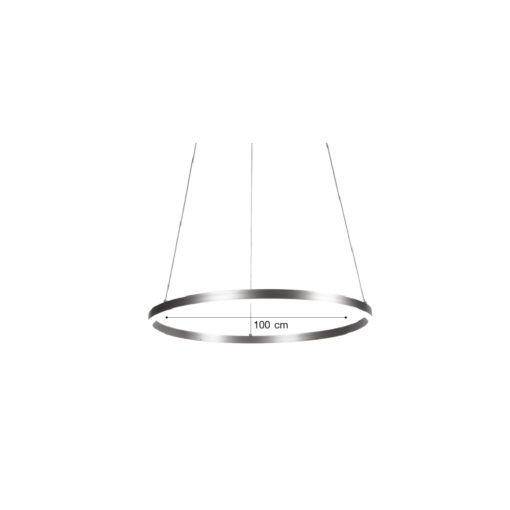 Inlight Κρεμαστό φωτιστικό LED 45W 3CCT (by switch on base) D:100cm (6095-AA-Golden)