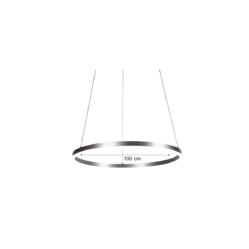 Inlight Κρεμαστό φωτιστικό LED 45W 3CCT (by switch on base) D:100cm (6095-AA-Golden)