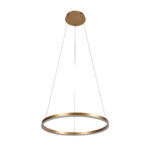 Inlight Κρεμαστό φωτιστικό LED 45W 3CCT (by switch on base) D:100cm (6095-AA-Golden)