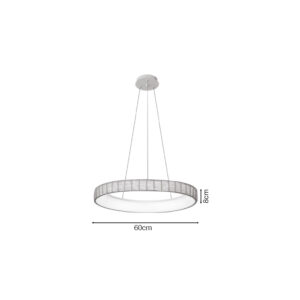 Inlight Κρεμαστό Φωτιστικό LED από σχοινί 3CCT, 32W  D:60x8cm (42041)