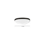 Inlight Πλαφονιέρα οροφής LED 25W 3CCT από μαύρο μέταλλο και ακρυλικό D:61,5x5cm (42043-Black)