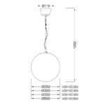 ΜΠΑΛΑ Φ25 ΟΠΑΛ LUNA ACA – V2010C250W