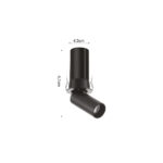 Inlight Downlight σποτ 5W 3CCT σε μαύρη απόχρωση (X00170B)