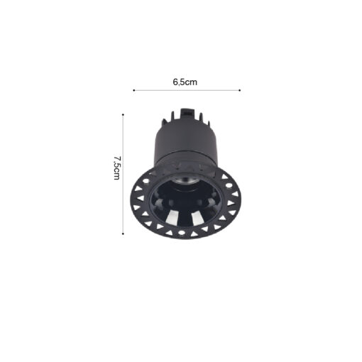 Inlight Downlight σποτ 5W 3CCT σε μαύρη απόχρωση (X00220B)