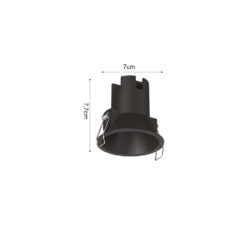 Inlight Downlight σποτ 7W 3CCT σε λευκή απόχρωση (X00240W)