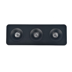 Inlight Downlight Mounted σποτ 3*8W 3CCT σε μαύρη απόχρωση (X00280B)