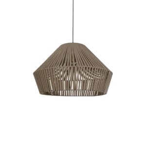 GLOBOSTAR® NUI 205-0068 Boho Κρεμαστό Φωτιστικό Οροφής με Ντουί 1 x E27 AC 220-240V IP20 – Μπεζ – M60 x Π60 x Υ41cm