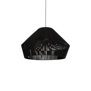 GLOBOSTAR® NUI 205-0062 Boho Κρεμαστό Φωτιστικό Οροφής με Ντουί 1 x E27 AC 220-240V IP20 – Μαύρο – M60 x Π60 x Υ41cm