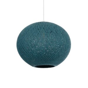 GLOBOSTAR® SOLEI 205-0010 Boho Κρεμαστό Φωτιστικό Οροφής με Ντουί 1 x E27 AC 220-240V IP20 – Τιρκουάζ – M40 x Π40 x Υ36cm