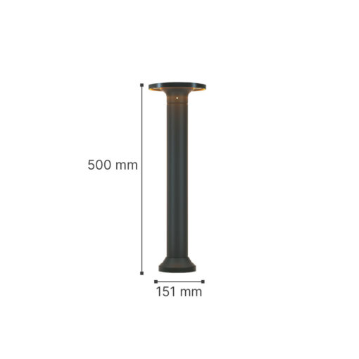 it-Lighting Geneva LED 8W 3CCT Outdoor Stand Light Black D:50cmx15.1cm (80400140)