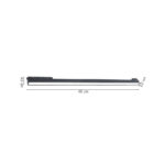 InLight Γραμμικό φωτιστικό LED 36W 3000K για μαγνητική ράγα σε μαύρη απόχρωση D:60cmx4,3cm (TM06101-Black)