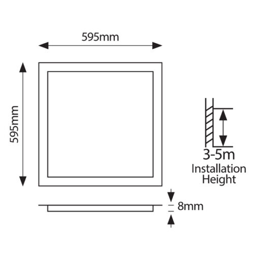 ΦΩΤΙΣΤΙΚΟ PANEL LED 60X60 40W 4000Κ ΛΕΥΚΟ PLUS EUROLAMP – 145-56161