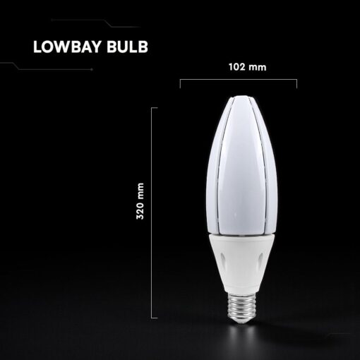 LED Λάμπα E40 60W V-TAC Cree Chip 300° 6500lm Ψυχρό Λευκό 6500K 6yrs Wty – 211886