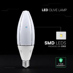 LED Λάμπα E40 60W V-TAC Cree Chip 300° 6500lm Ψυχρό Λευκό 6500K 6yrs Wty – 211886