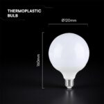 22W LED Bulb E27 G120 Plastic CREE CHIP 6400K V-TAC – 21200236
