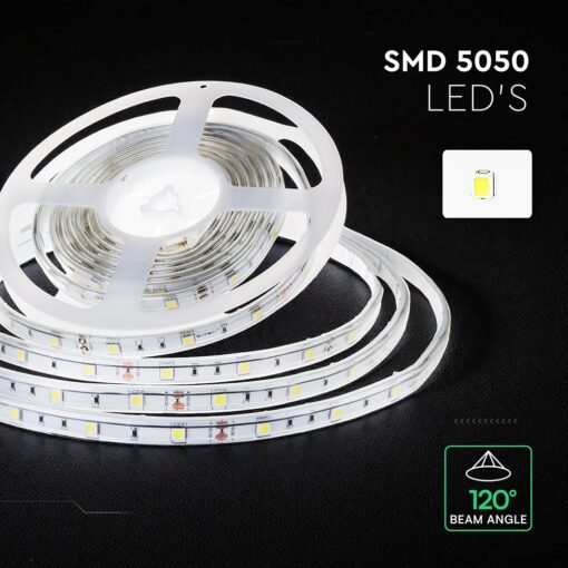LED Strip SMD5050 – 30 LEDs 6500K IP65 6W/M V-TAC – 212144