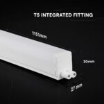 LED Φωτιστικό Πάγκου/Κουζίνας με Διακόπτη T5 120cm 16W V-TAC Cree Chip 1600lm Ψυχρό Λευκό 6500K 6yrs Wty- 216976