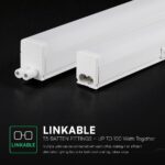 LED Φωτιστικό Πάγκου/Κουζίνας με Διακόπτη T5 120cm 16W V-TAC Cree Chip 1600lm Ψυχρό Λευκό 6500K 6yrs Wty- 216976