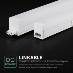 LED Φωτιστικό Πάγκου/Κουζίνας με Διακόπτη T5 120cm 16W V-TAC Cree Chip 1600lm Ψυχρό Λευκό 6500K 6yrs Wty- 216976